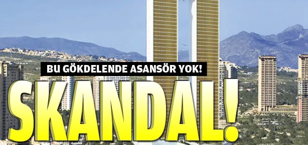 Gökdelende asansör yok