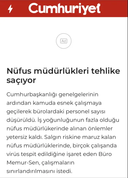 Son dakika: Nüfus ve Vatandaşlık İşleri Genel Müdürlüğü'nden Cumhuriyet gazetesinin yalan haberlerine sert tepki!-2