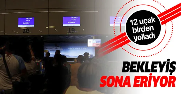 İngiliz tur operatörü Thomas Cook'un iflası! 12 uçak Dalaman Havalimanı'na geldi