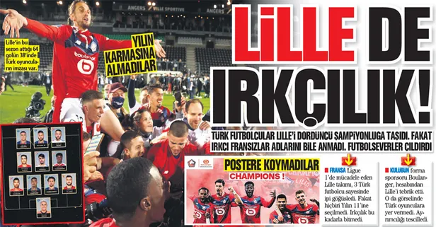 Burak, Lille'i şampiyon yaptı ama Fransızlar en iyi 11'e almadı