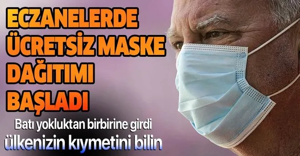 Son dakika: İstanbul’da eczanelerde ücretsiz maske dağıtımı başladı