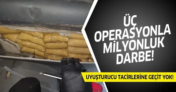Hakkari’de dev uyuşturucu operasyonu! 15 milyonluk darbe...