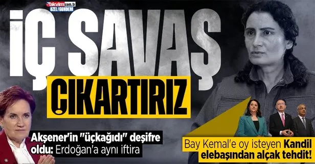PKK’dan 7’li ve Kılıçdaroğlu’na bir destek daha! Elebaşı Bese Hozat’tan tehdit: Sakın boykot etmeyin | Öcalan itirafı: Kılıçdaroğlu’na oy verin iç savaş çıkartırız