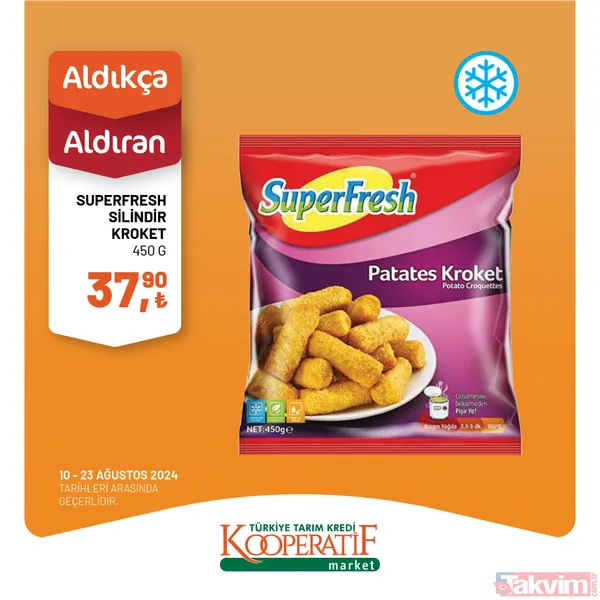 Tarım Kredi'de 59 üründe altın fiyatlar sıralandı! Hafta başı indirimi geldi: 13-23 Ağustos'ta yoğurt, peynir, tereyağı, balık, un... - 46