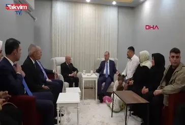 Başkan Erdoğan depremzede aileyi ziyaret etti