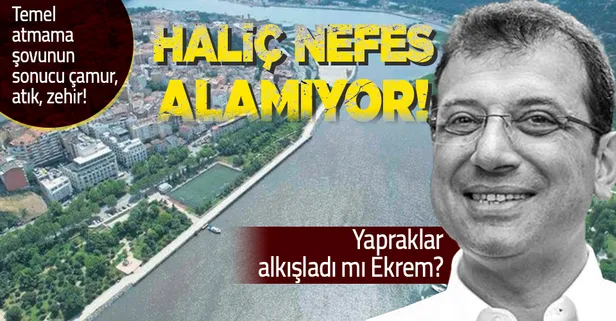 CHP'li İBB'nin ihmali Haliç'i nefessiz bıraktı! Suyun rengi değişti!