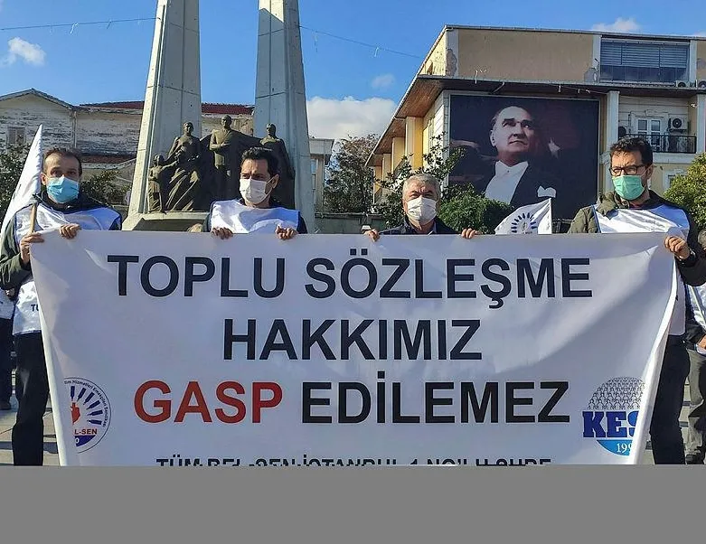 CHP’li belediyede toplu sözleşme protestosu