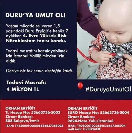 Duru Bebek Sağlığına kavuşmak için ‘umut’ bekleyişinde! Valilik onaylı bir kampanya başlatıldı-4