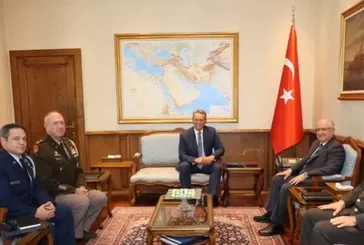 Bakan Güler ABD'nin Ankara Büyükelçisi Jeffry Flake'i kabul etti