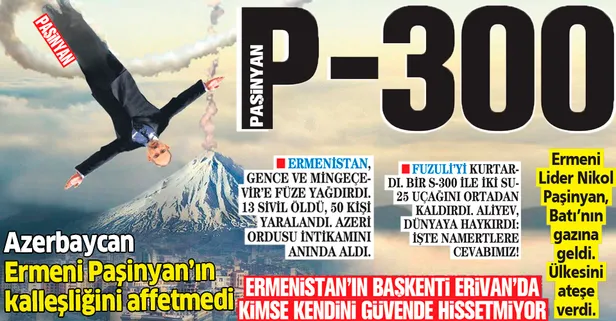 S-300’lere güvenen Paşinyan sivilleri hedef seçti, Azerbaycan bu kalleşliği affetmedi: Füzeler ve 2 SU-25 imha edildi