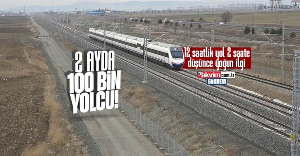 Sivas-Ankara Yüksek Hızlı Tren hattına büyük ilgi! 2 ayda 100 bin yolcu