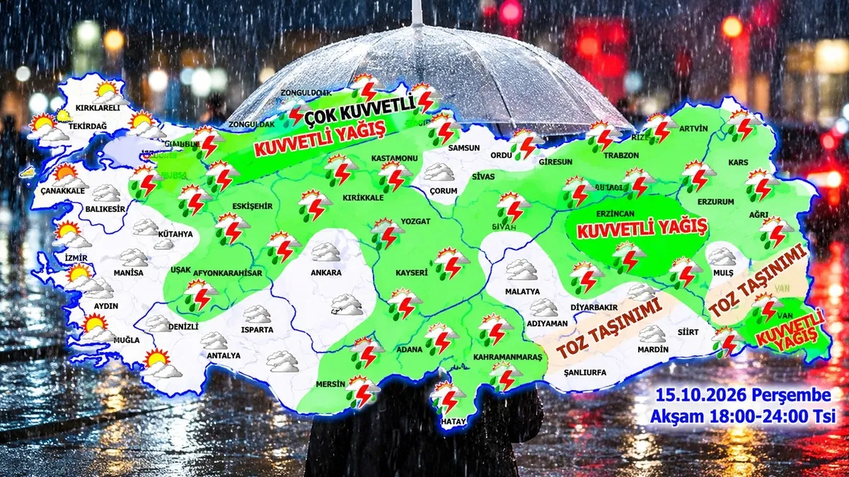 Meteoroloji'den 5 ile turuncu 50 sarı kodlu uyarı! İstanbul dahil birçok ilde şiddetli sağanak ve fırtına alarmı-9