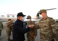 Milli Savunma Bakanı Akar ve TSK komuta kademesi 8 Kasım Zafer Günü dolayısıyla  Azerbaycanda