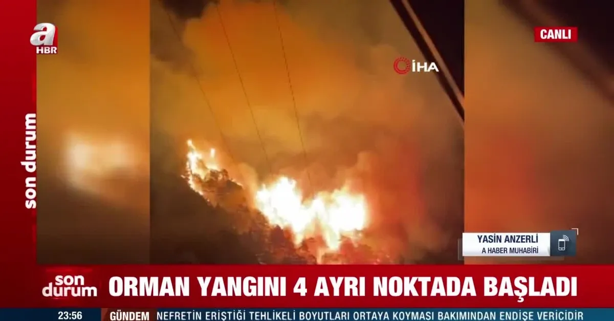 Alanya'da orman yangını kontrol altına alındı