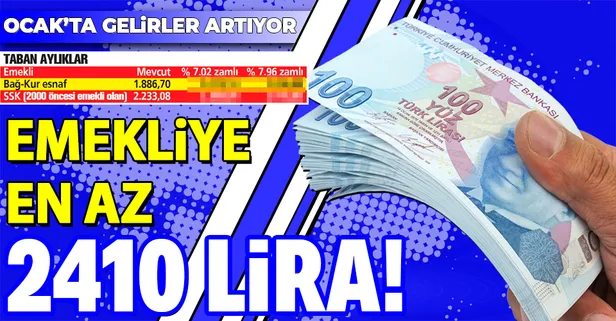 Çifte zam taban aylık 2.410 ve 3.943 lira... Emekli ve memur emeklisine güzel haber geldi!