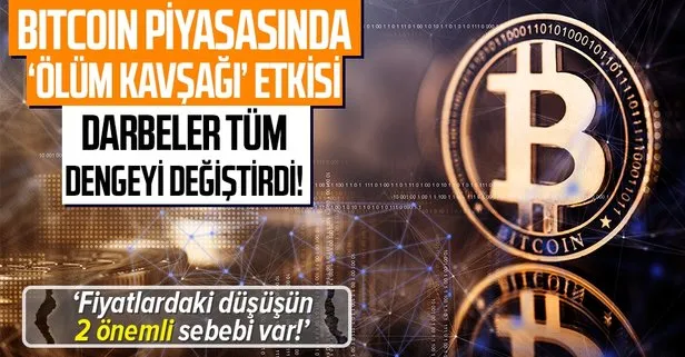 Bitcoin fiyatlarında ölüm kavşağı etkisi! Fiyatların düşmesinde 2 önemli gelişme: Bitcoin ne zaman yükselecek?