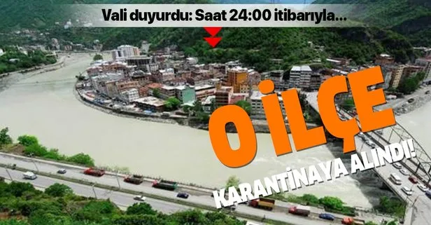 Bir ilçe koronavirüs nedeniyle karantinaya alındı!