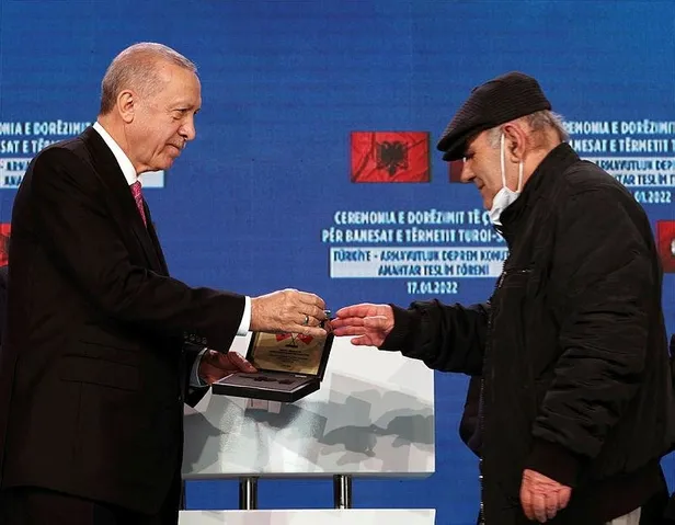 Başkan Erdoğan'dan Arnavutluk'ta depremzedeler için inşa edilen konutların teslim töreninde önemli açıklamalar-9
