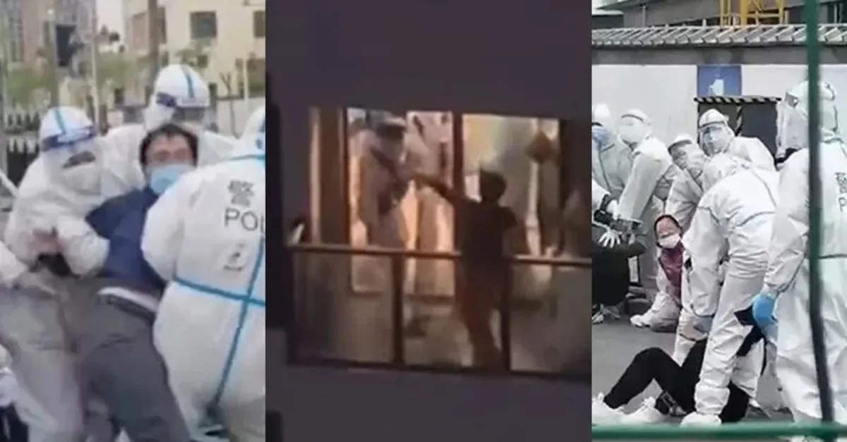 Şangay’da Kovid çatışması! Çin’in ’Sıfır-Kovid’ politikası korkunç görüntülere neden oldu: Balkondan çıkıp çığlık atıyorlar