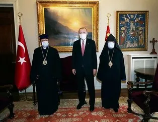 Erdoğan, Sahak Masalyan ile bir araya geldi