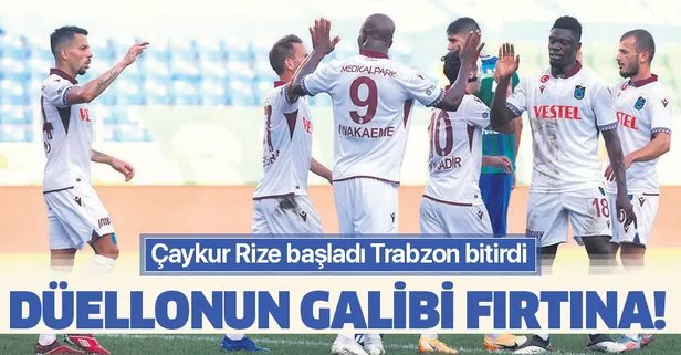 Düellonun sahibi Trabzonspor! Çaykur Rize başladı Fırtına bitirdi