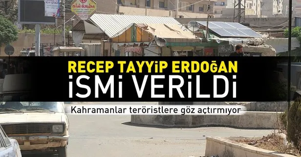 Afrin’de bulvarlara Recep Tayyip Erdoğan ve Zeytin Dalı isimleri verildi