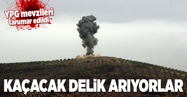 Obüsler PYD/PKK hedeflerini vuruyor