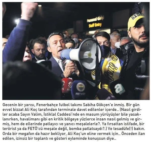Fenerbahçe Başkanı Ali Koç'un ayaklanma çağrısına sert tepki: Anarşi olur kan dökülür-4