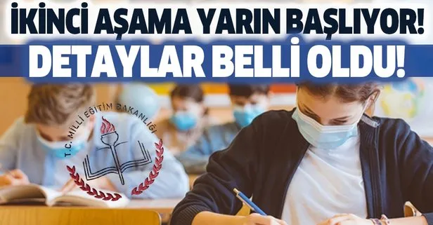 Yüz yüze eğitimde ikinci aşama yarın başlıyor!