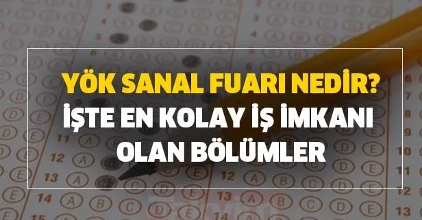 Üniversite tercihi yapacaklar: En kolay iş imkanı olan bölümler... Üniversiteni keşfet! YÖK sanal fuarı 2020 nasıl kullanılır?