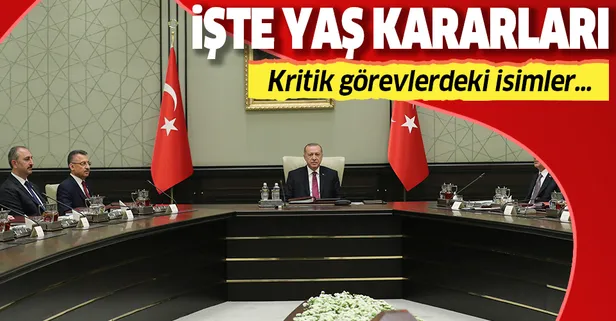 Son dakika: Cumhurbaşkanlığı açıkladı! İşte YAŞ kararları