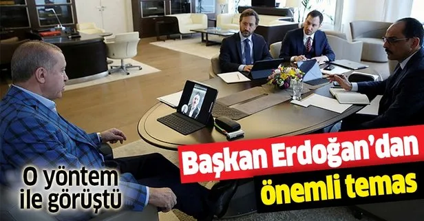 Başkan Erdoğan'dan önemli görüşme