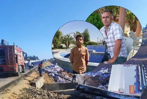 TIR kazasında baba ve oğlu yanarak can verdi