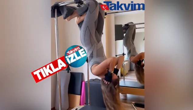 Ceren Benderlioğlu spor yaptığı anları paylaştı! Gören dönüp bir daha baktı…