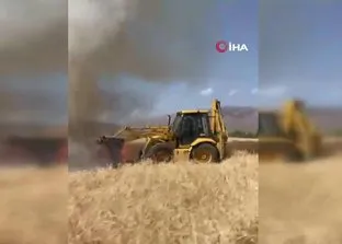 Kelkit’te anız yangını!