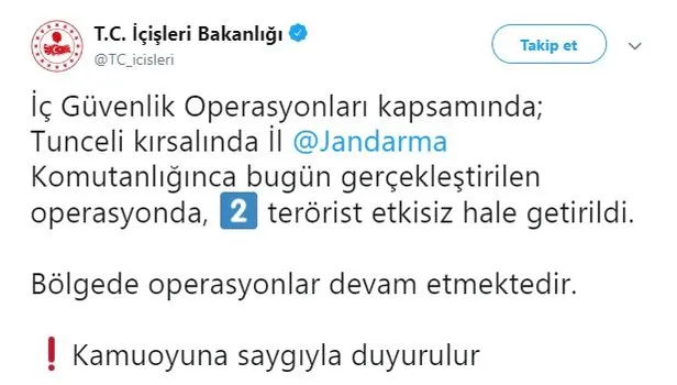 Son dakika... Tunceli'de 2 terörist etkisiz hale getirildi-1