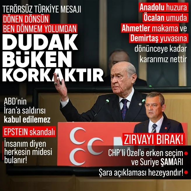 MHP Genel Başkanı Bahçeli’den Terörsüz Türkiye mesajı: Dudak büken korkaktır