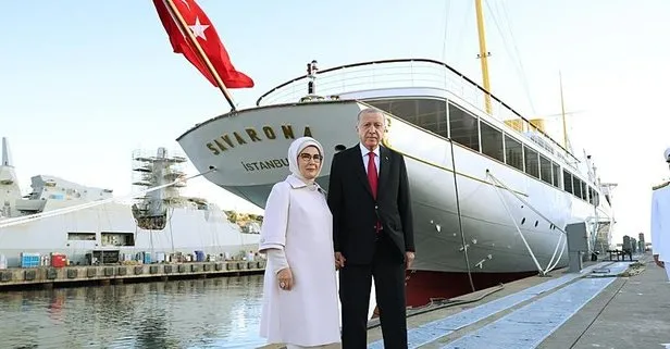 Atatürk'ün mirası Savarona ve TCG Anadolu İstanbul Boğazı’ndan geçecek Başkan Erdoğan'ı selamlayacak!