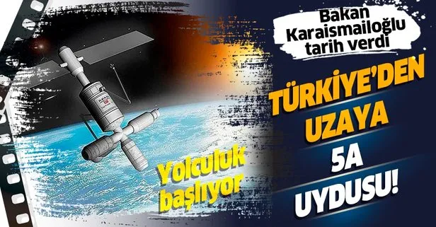 Ulaştırma ve Altyapı Bakanı Karaismailoğlu duyurdu: Pazartesiyi salıya bağlayan gece 5A uydumuzu uzaya fırlatacağız