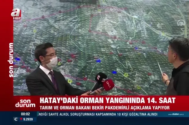 Tarım ve Orman Bakanı Bekir Pakdemirli açıkladı! İşte Hatay'daki yangında son durum