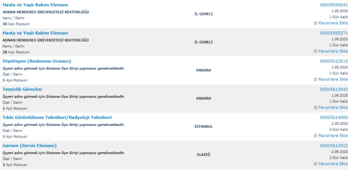 KPSS'li KPSS'siz en az ilkokul mezunu kamu hastanelerine kadrolu işçi alımı başvuru şartları! İŞKUR güncel iş ilanları-4