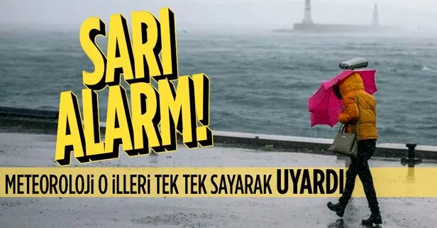 HAVA DURUMU | Meteorolojiden İstanbul için sarı alarm! Harita paylaşıldı tarih verildi | 17-21 Nisan