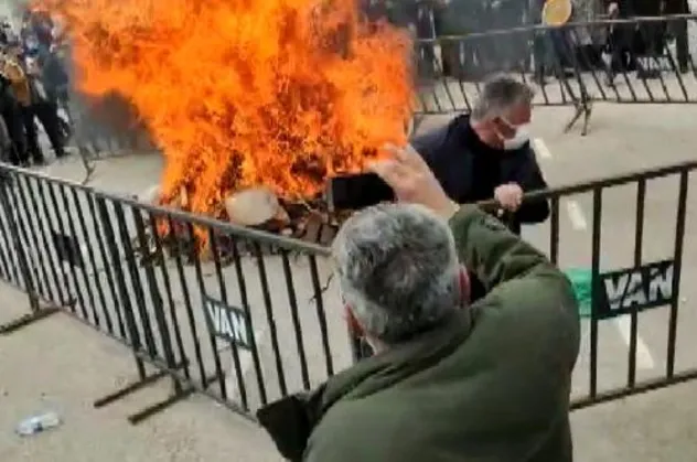 Nevruz kutlamasında korku dolu anlar! Her şey saniyeler içerisinde oldu