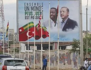 Togo’da Başkan Recep Tayyip Erdoğan heyecanı!