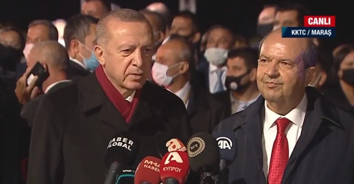 Başkan Recep Tayyip Erdoğan’dan Kapalı Maraş’ta mesaj: Artık kendi göbeğimizi kendimiz kesmek durumundayız