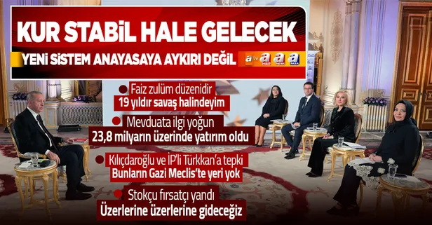 Başkan Erdoğan'dan 'Kur Korumalı TL Mevduat Sistemi' mesajı: Anayasaya aykırı değil! Mevduatlara yatırılan para...