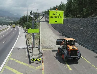 Kaçış rampaları 174 kazayı önledi