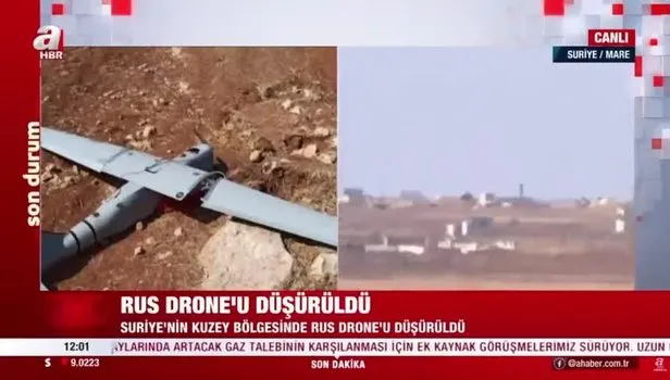 Tel Rıfat'ta Rus drone'u düşürüldü! Bölgede sıcak saatler