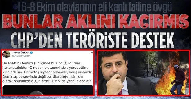 CHP’nin PKK sevgisi bitmiyor! CHP’li Tuncay Özkan: Selahattin Demirtaş barış insanıdır