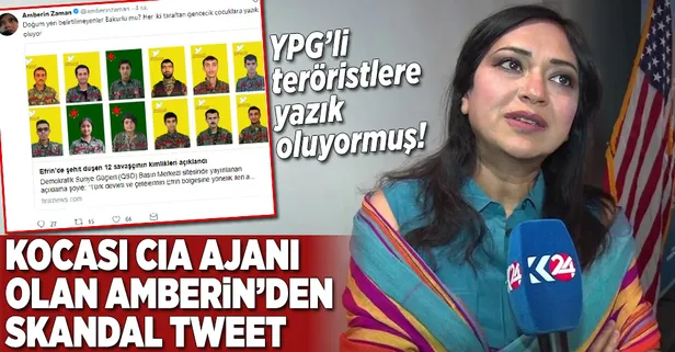 Kocası CIA ajanı olan Amberin'den skandal tweet